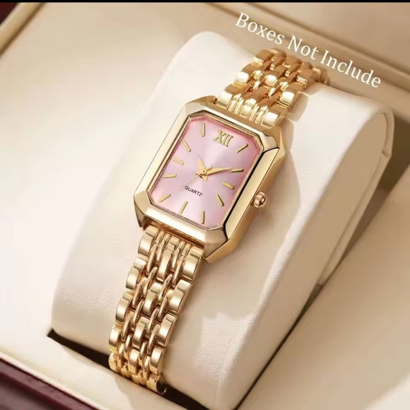 Weight Watchers Accessories - Weight Watchers Gold Watch with Pink Face
